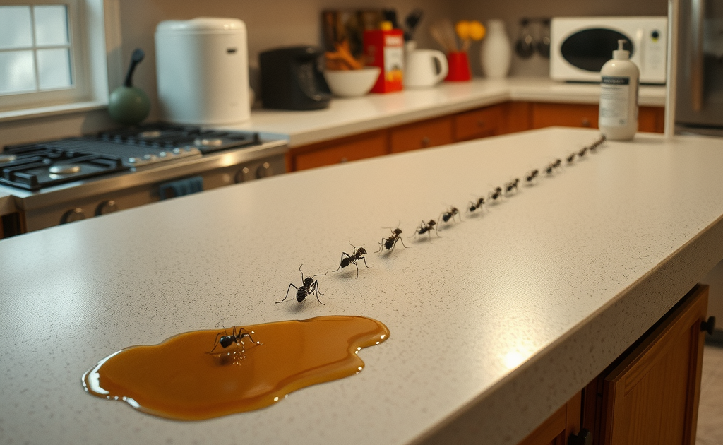 a trail of ants