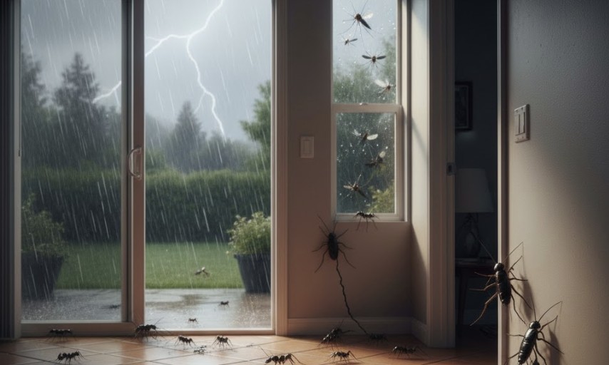 Rainy weather in Ventura County drives ants, cockroaches, rodents, and mosquitoes from outdoors into a home’s interior