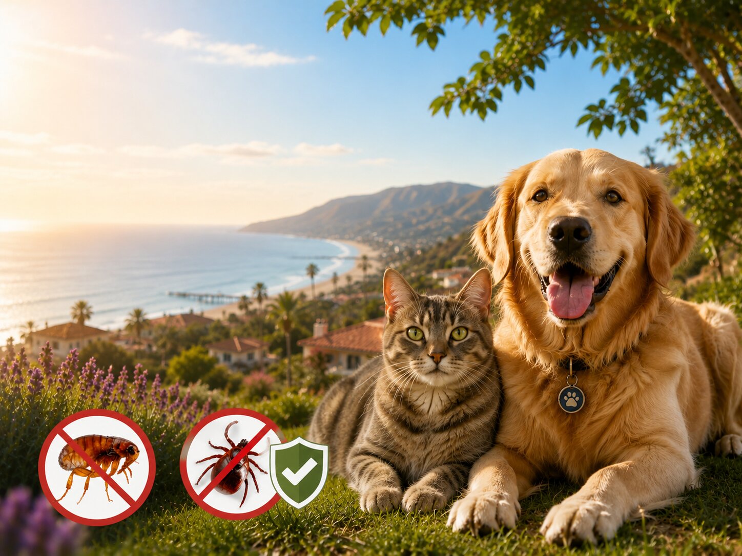 prevent flees and ticks in summer in Southern California